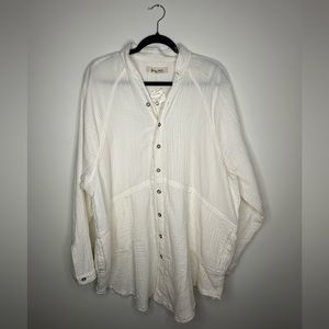 Free People Summer Daydream Button Down Shirt
